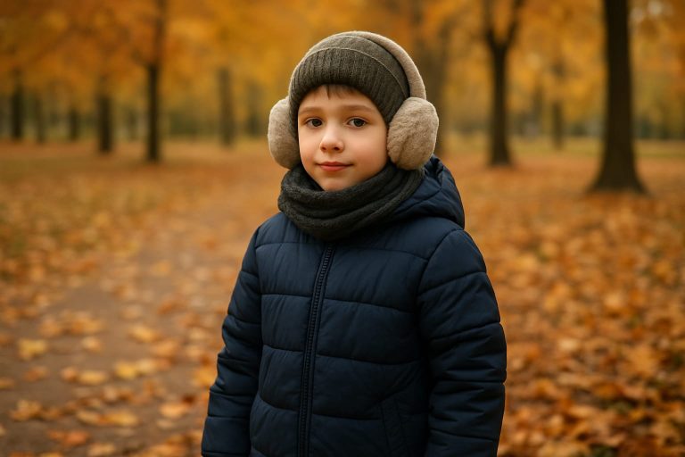 chico con auriculares